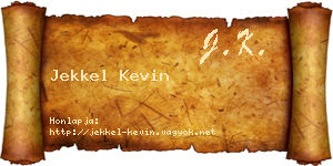 Jekkel Kevin névjegykártya